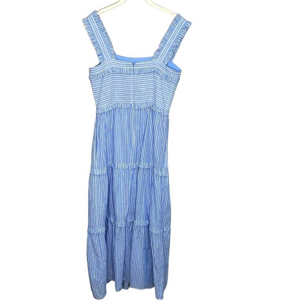 Gal Meets Glam Blue White Striped Sundress Size 2 - image 6