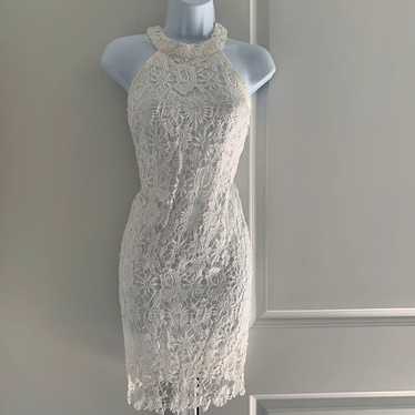 Lamilus White Crochet Dress