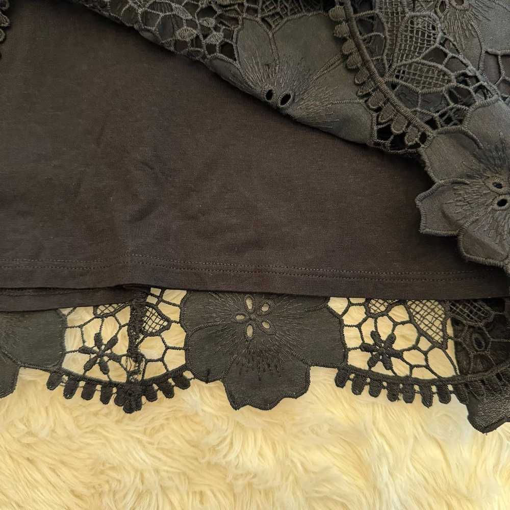 Hale Bob Mellea Lace Dress Black Medium NWOT - image 7