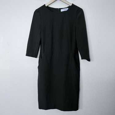 MM LAFLEUR Etsuko 3/4 Sleeve Dress Olive Green Po… - image 1