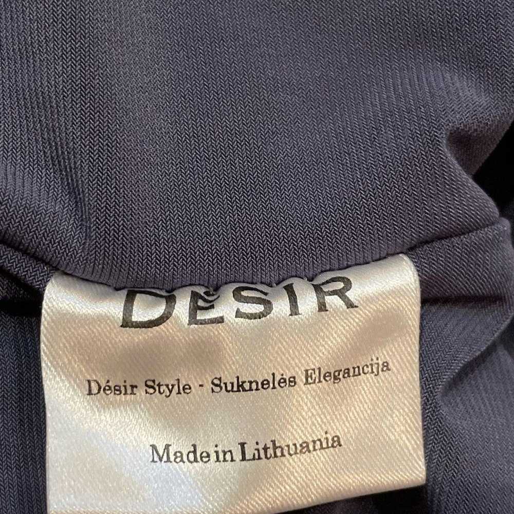 DESIR COUTURE Gray Velvet Gown Maxi Dress Sash Hi… - image 10