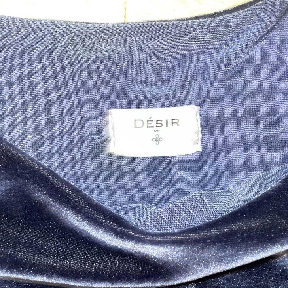 DESIR COUTURE Gray Velvet Gown Maxi Dress Sash Hi… - image 2