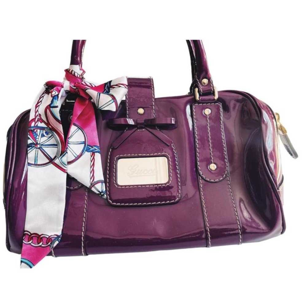 Gucci Boston patent leather handbag - image 10