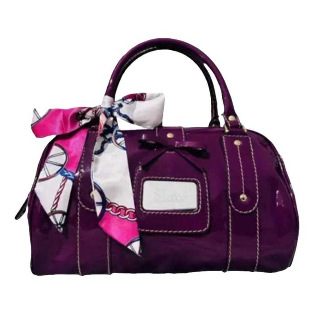 Gucci Boston patent leather handbag - image 1