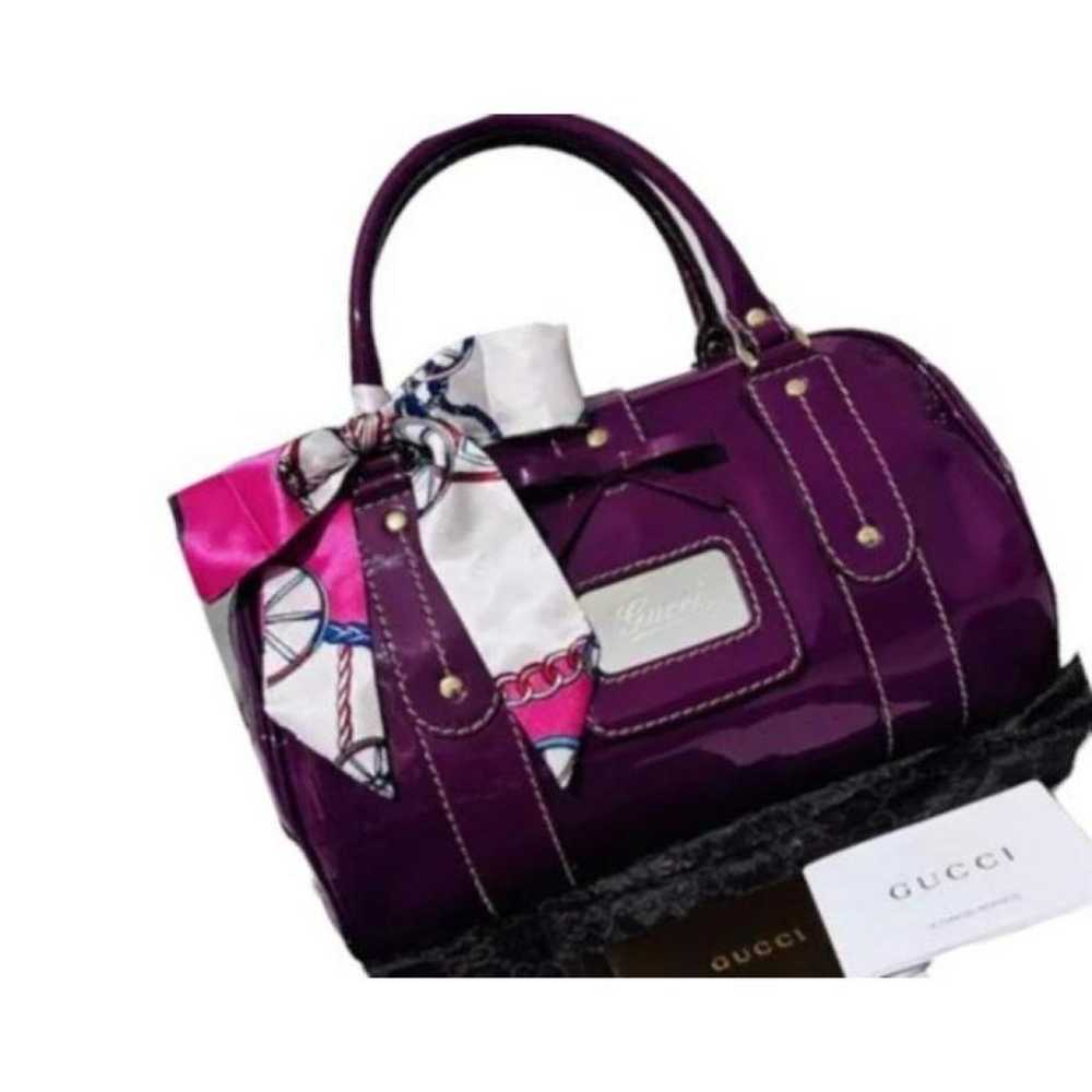 Gucci Boston patent leather handbag - image 3