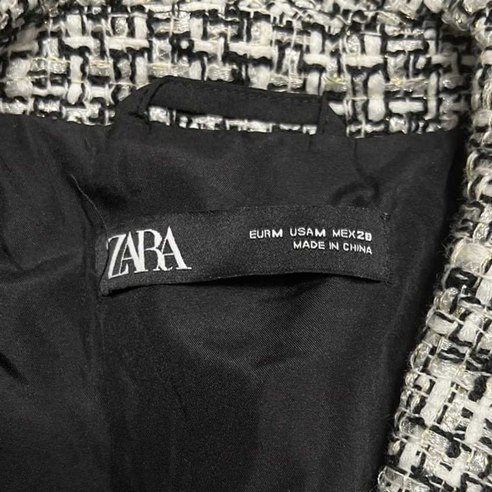 Zara Woman Tweed Black and White Jumpsuit Romper … - image 10
