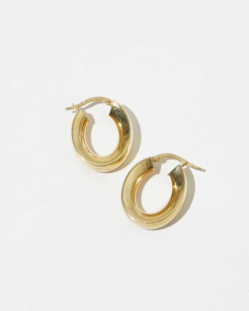 14k Gold Hoop Earrings - image 5
