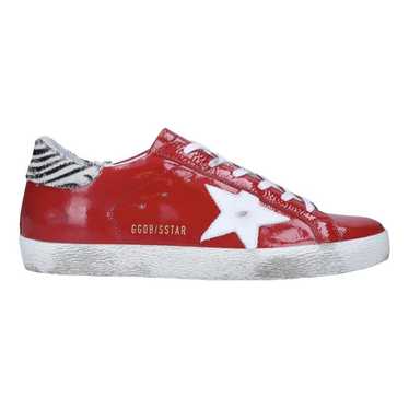Golden Goose Superstar patent leather trainers