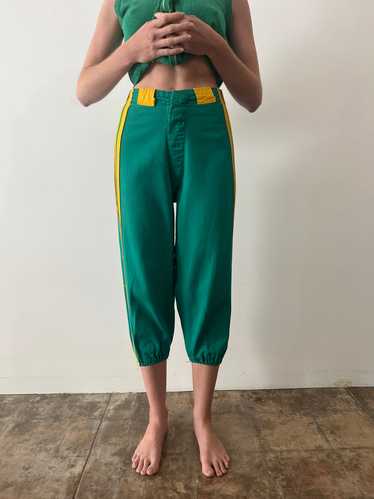 50s Green Baseball Pants - image 1