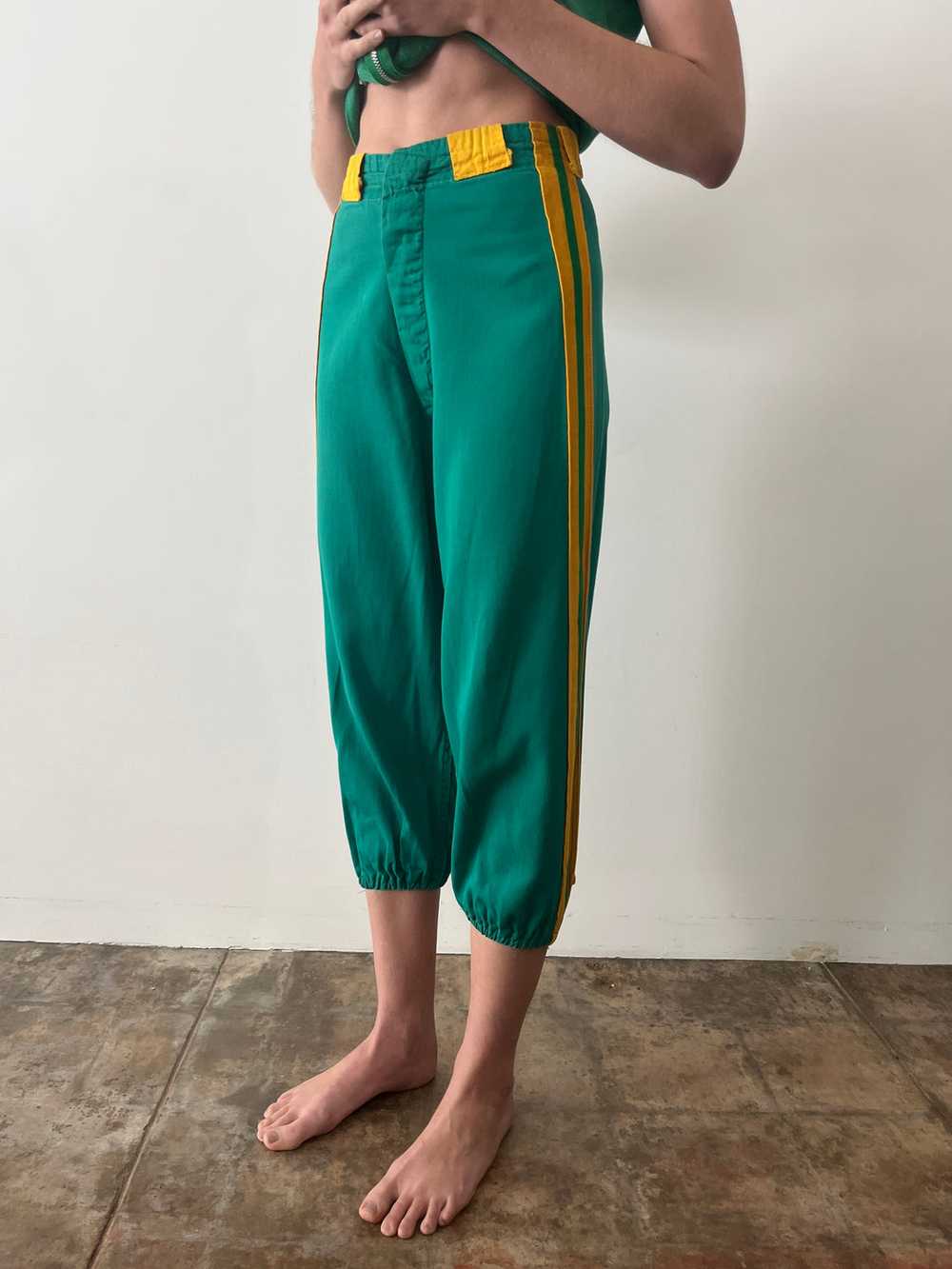 50s Green Baseball Pants - image 3