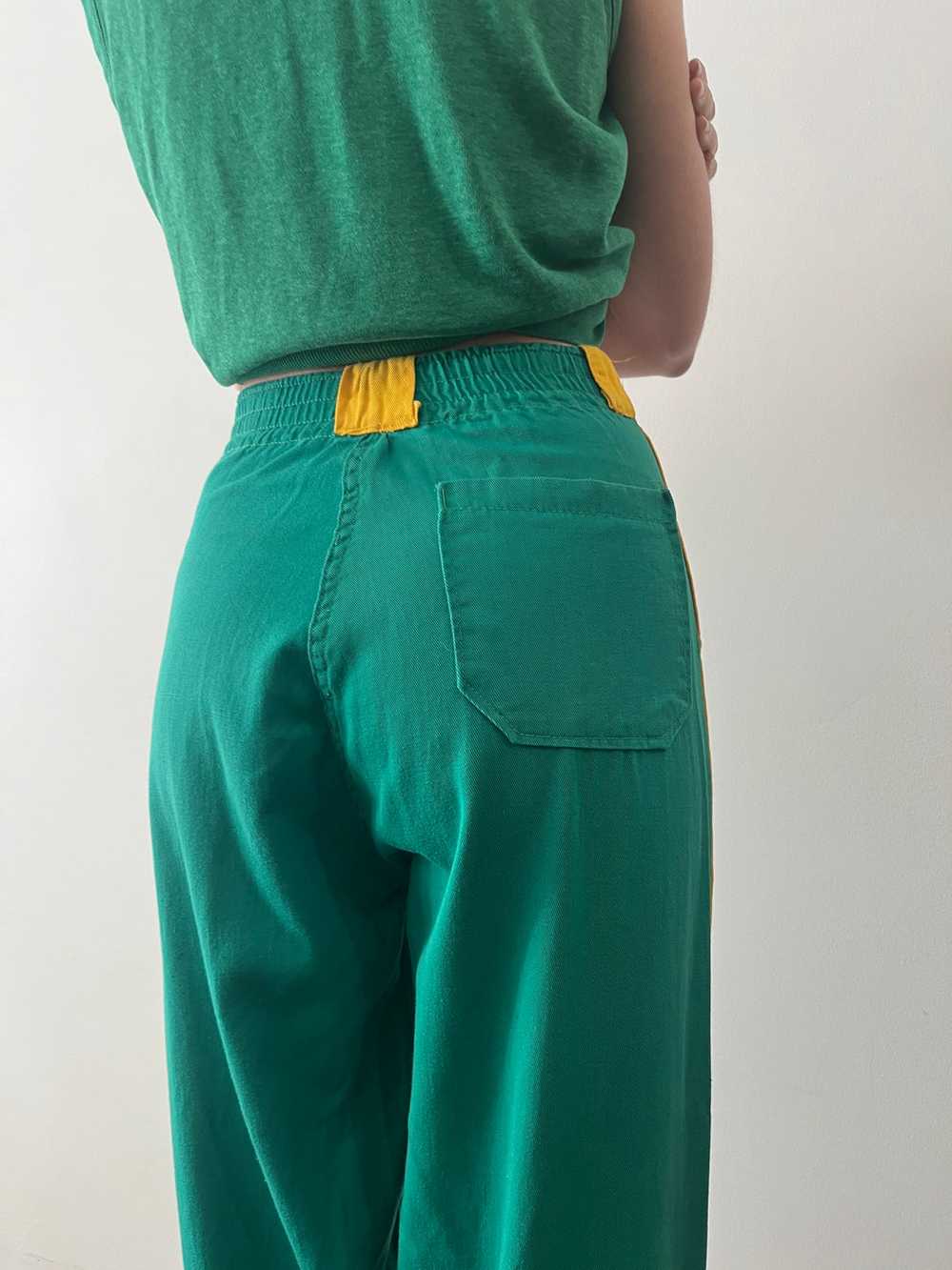 50s Green Baseball Pants - image 6