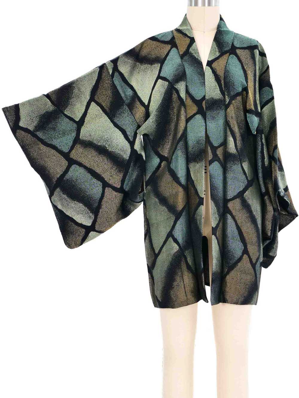 Metallic Stained Glass Kimono - image 1