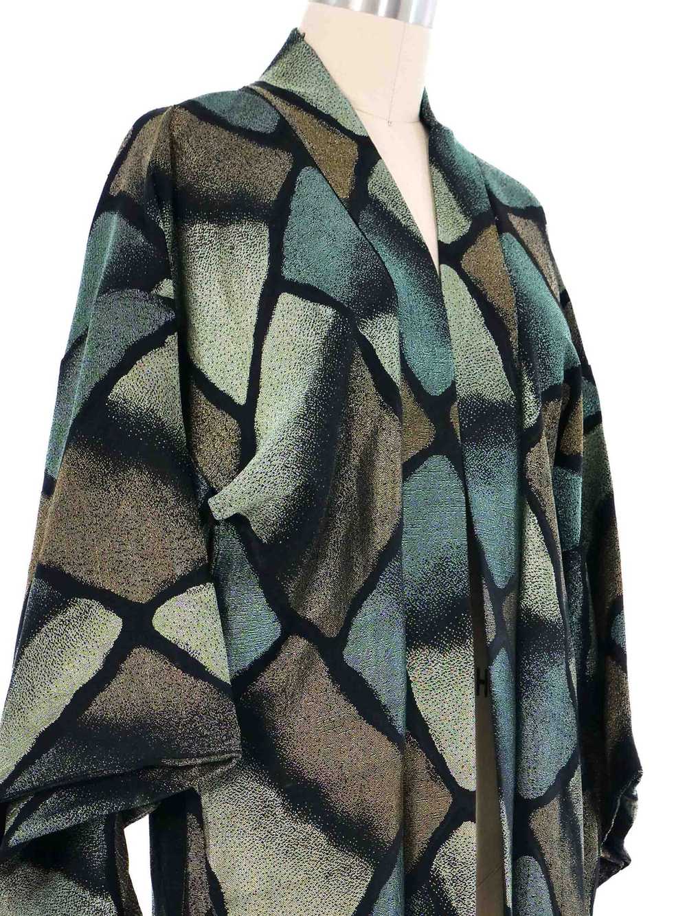 Metallic Stained Glass Kimono - image 3