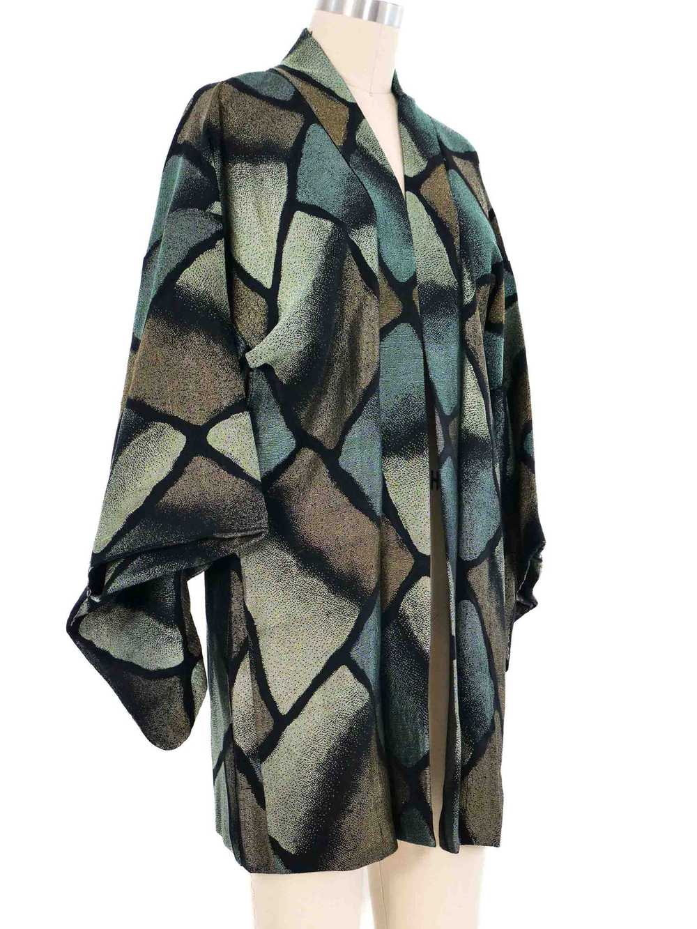 Metallic Stained Glass Kimono - image 4