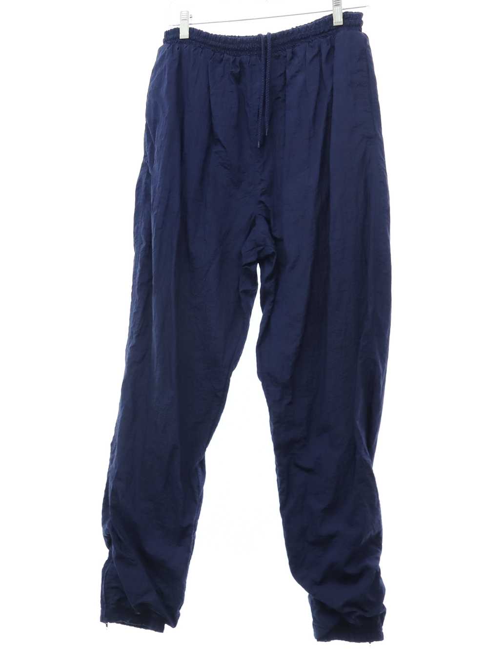 1990's Outbrook Womens Dark Blue Nylon Track Pants - image 1