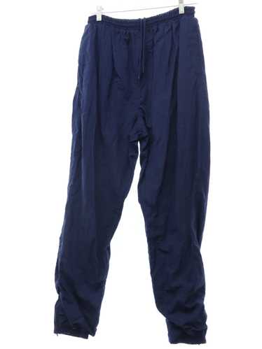 1990's Outbrook Womens Dark Blue Nylon Track Pants