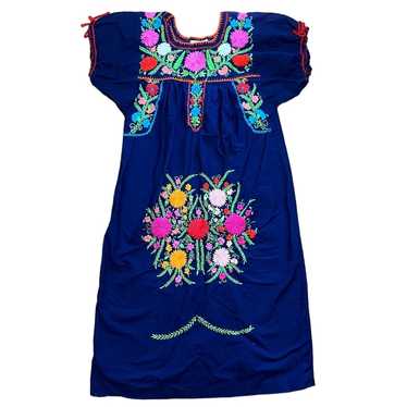 Margarita Dress Womens Small Embroidered Art You … - image 1