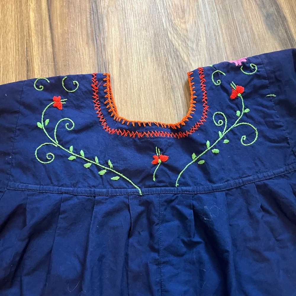 Margarita Dress Womens Small Embroidered Art You … - image 5
