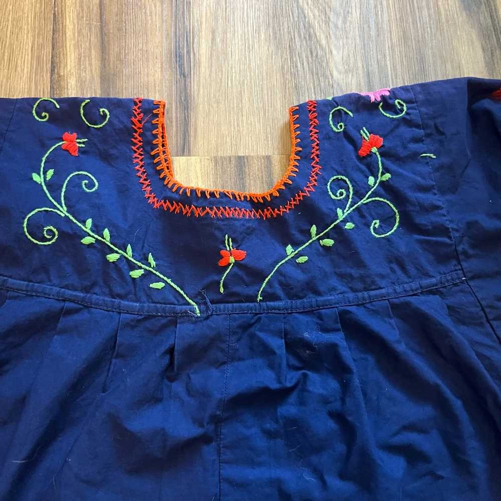 Margarita Dress Womens Small Embroidered Art You … - image 6