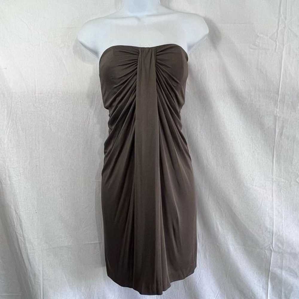 European designer Jay Ahr strapless mini dress, m… - image 1