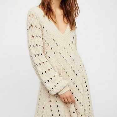 Free People Mia crochet dress sweater