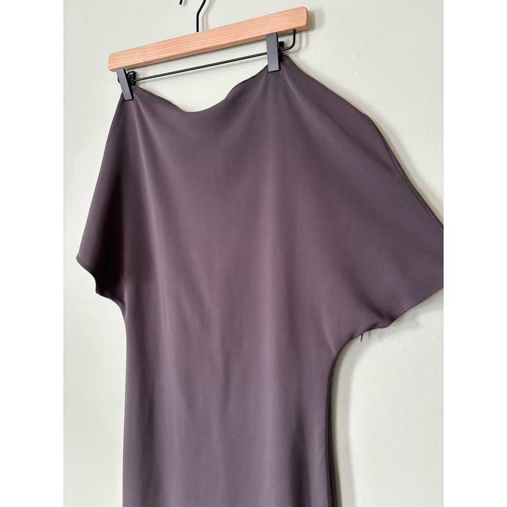 Reiss Madison Draped Bodycon Gray Off Shoulder Dr… - image 3