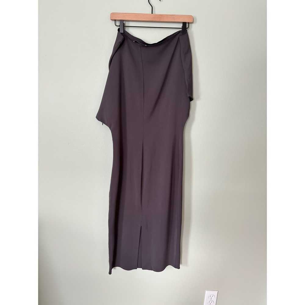 Reiss Madison Draped Bodycon Gray Off Shoulder Dr… - image 5