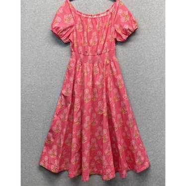 Boden Scoop Neck Maxi Dress Womens 10 Coral Reef … - image 1