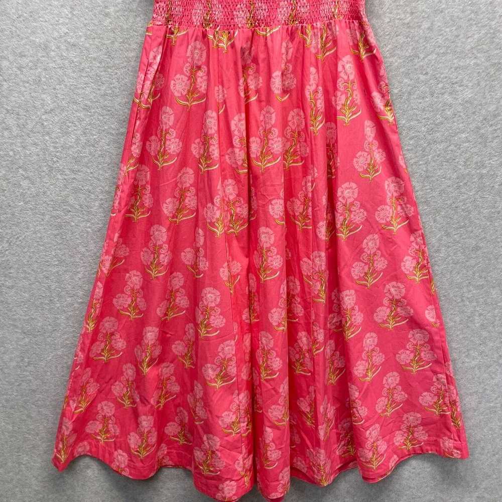 Boden Scoop Neck Maxi Dress Womens 10 Coral Reef … - image 6