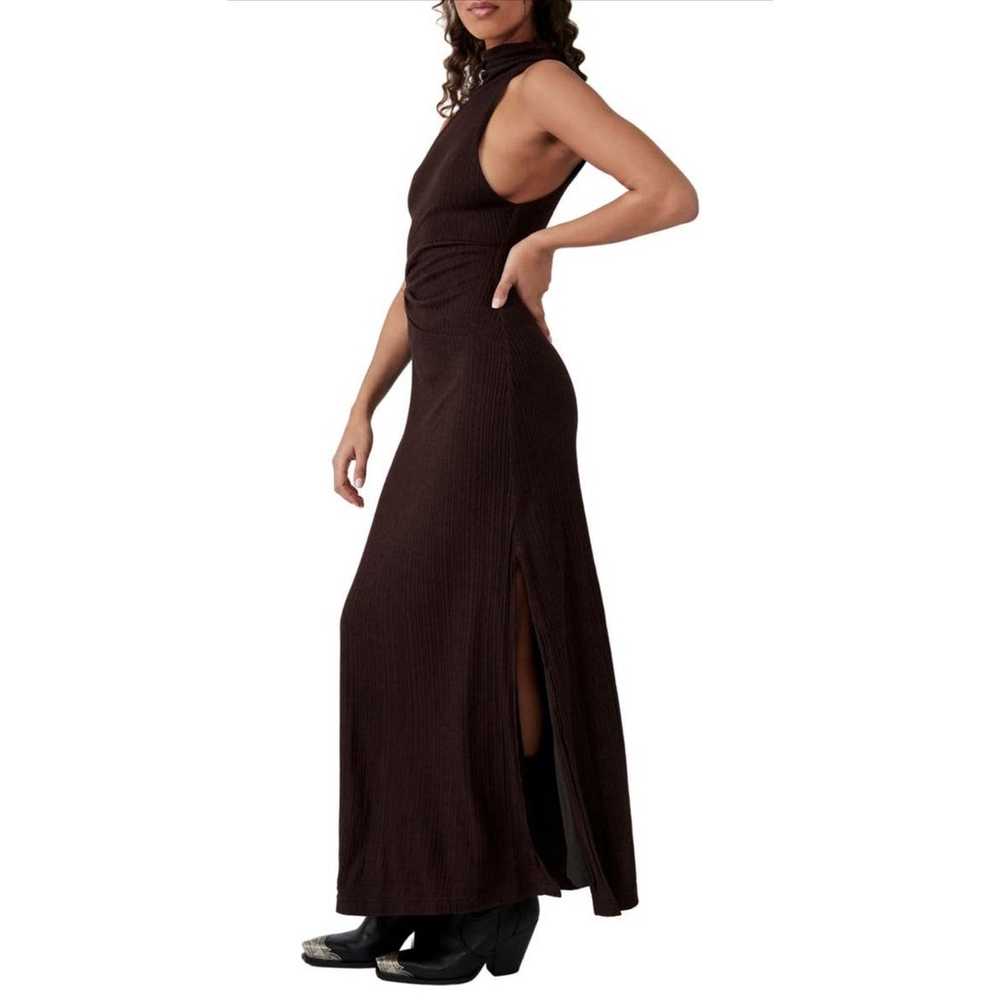 Free People Athena Maxi Dress in Espresso Brown. … - image 3