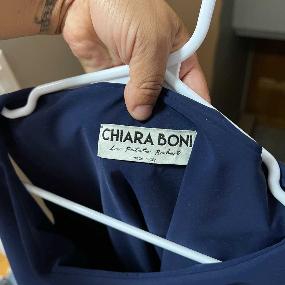 Chiara Boni Women’s Navy Sleeveless dress size 44… - image 5