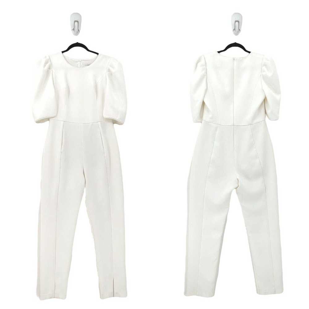 Black Halo Women 8 Russo Jumpsuit Porcelain White… - image 1