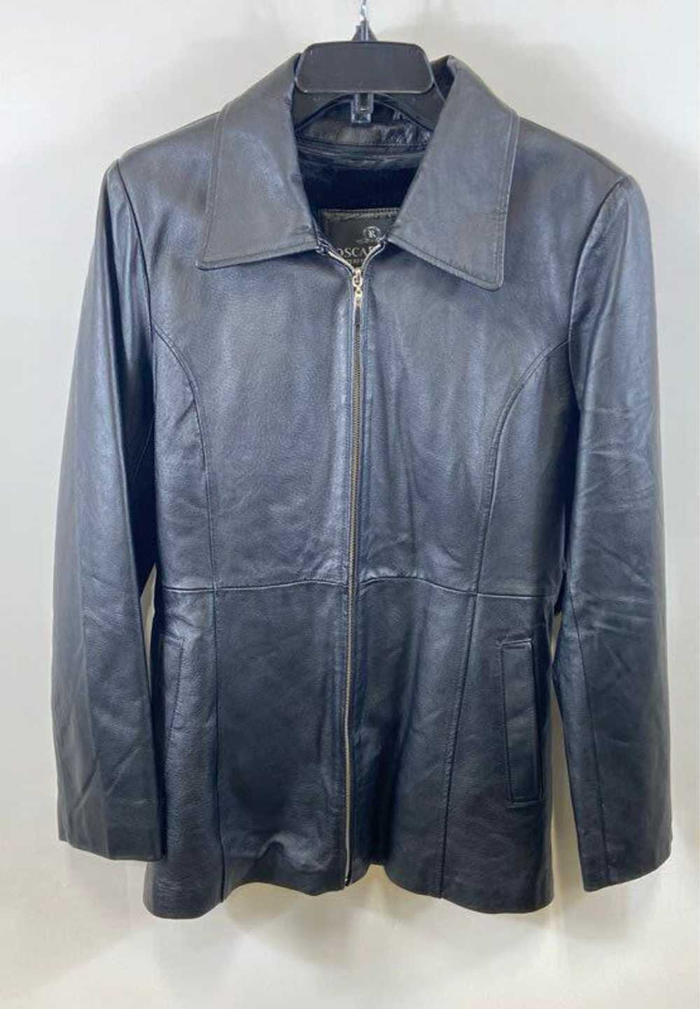 Unbranded Oscar Piel Women Black Leather Jacket M - image 1