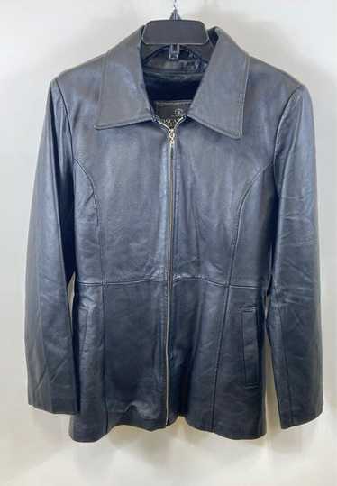 Unbranded Oscar Piel Women Black Leather Jacket M - image 1