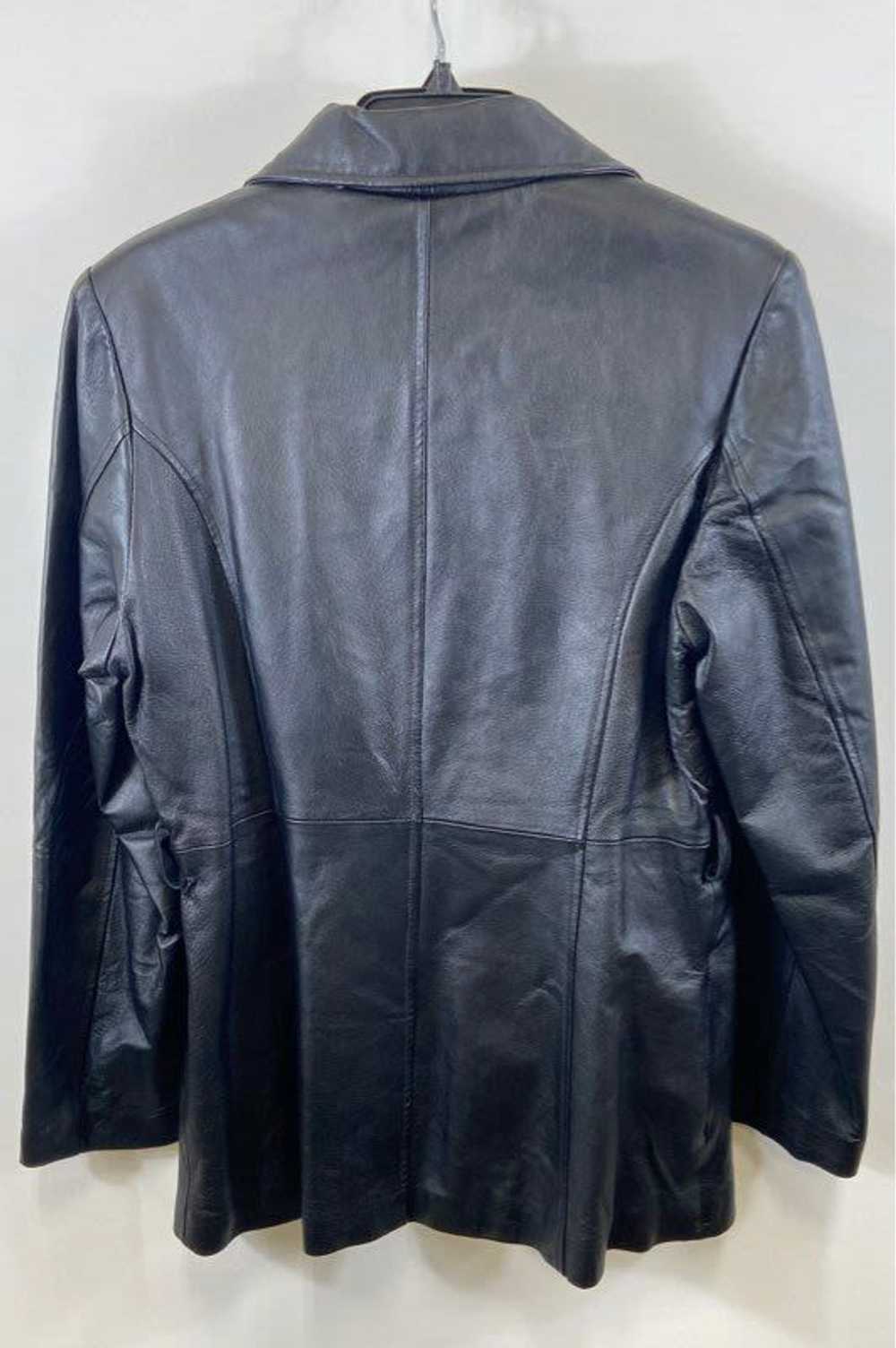 Unbranded Oscar Piel Women Black Leather Jacket M - image 2