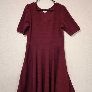 Burgundy LuLaRoe dress