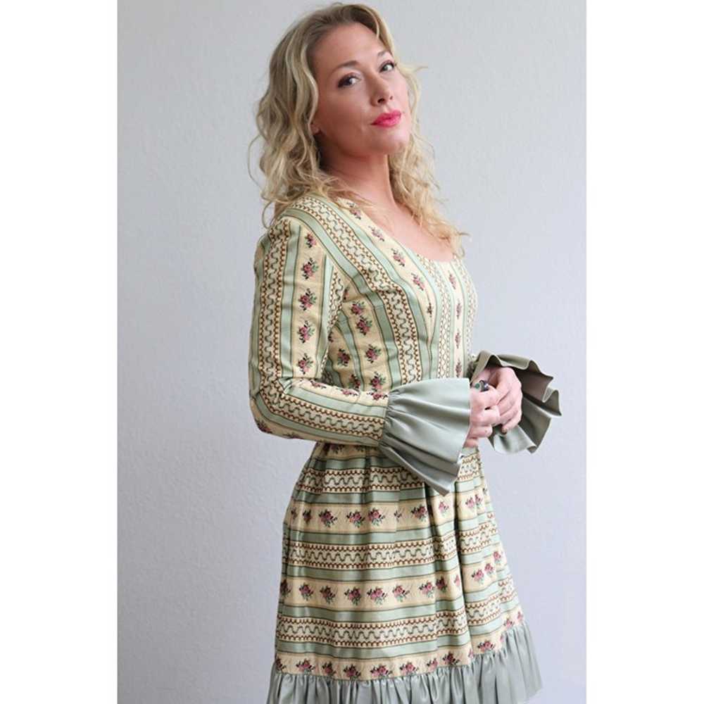 1960's Vintage Carmen Brocade Folk Dress // Women… - image 2