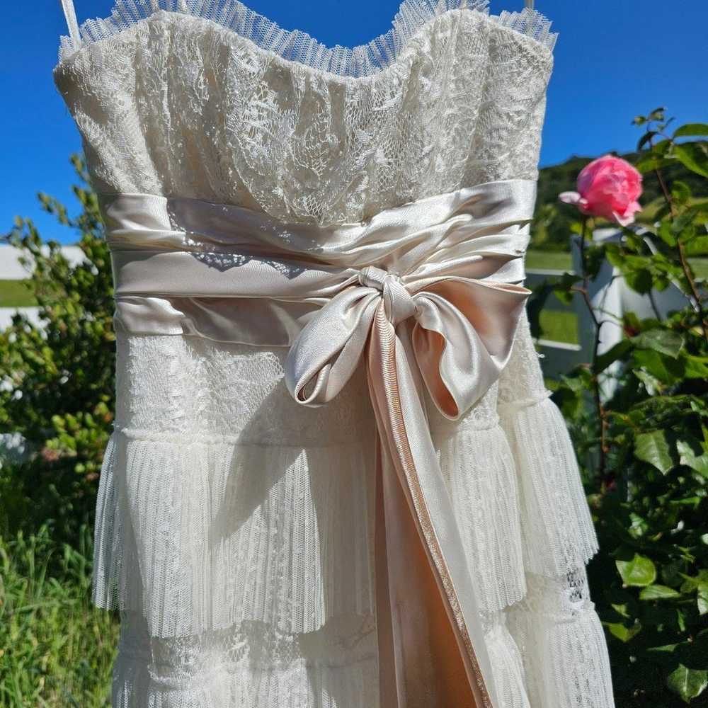 Designer Wedding Dress XS BCBG MAXAZRIA - image 1