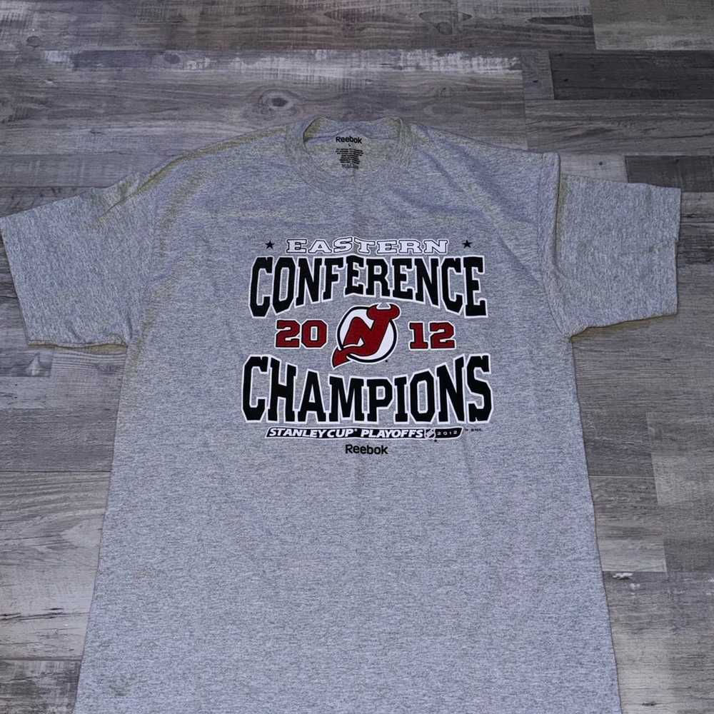 Devils Champion Shirt 2012 NHL NJ Devils Size Lar… - image 1