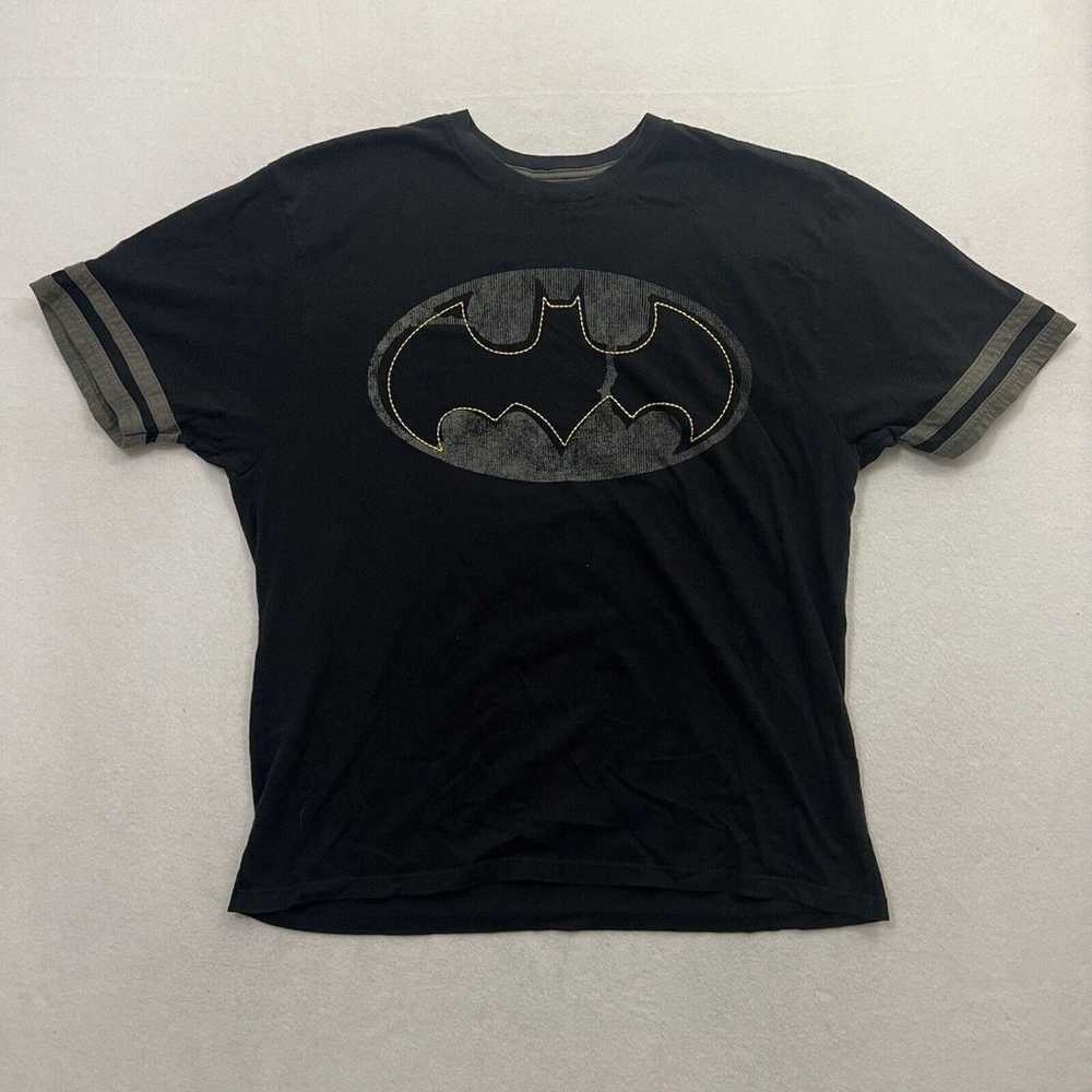Batman Shirt Men’s Large Black Distressed Classic… - image 1