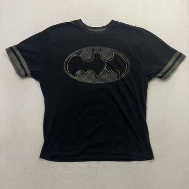 Batman Shirt Men’s Large Black Distressed Classic… - image 1