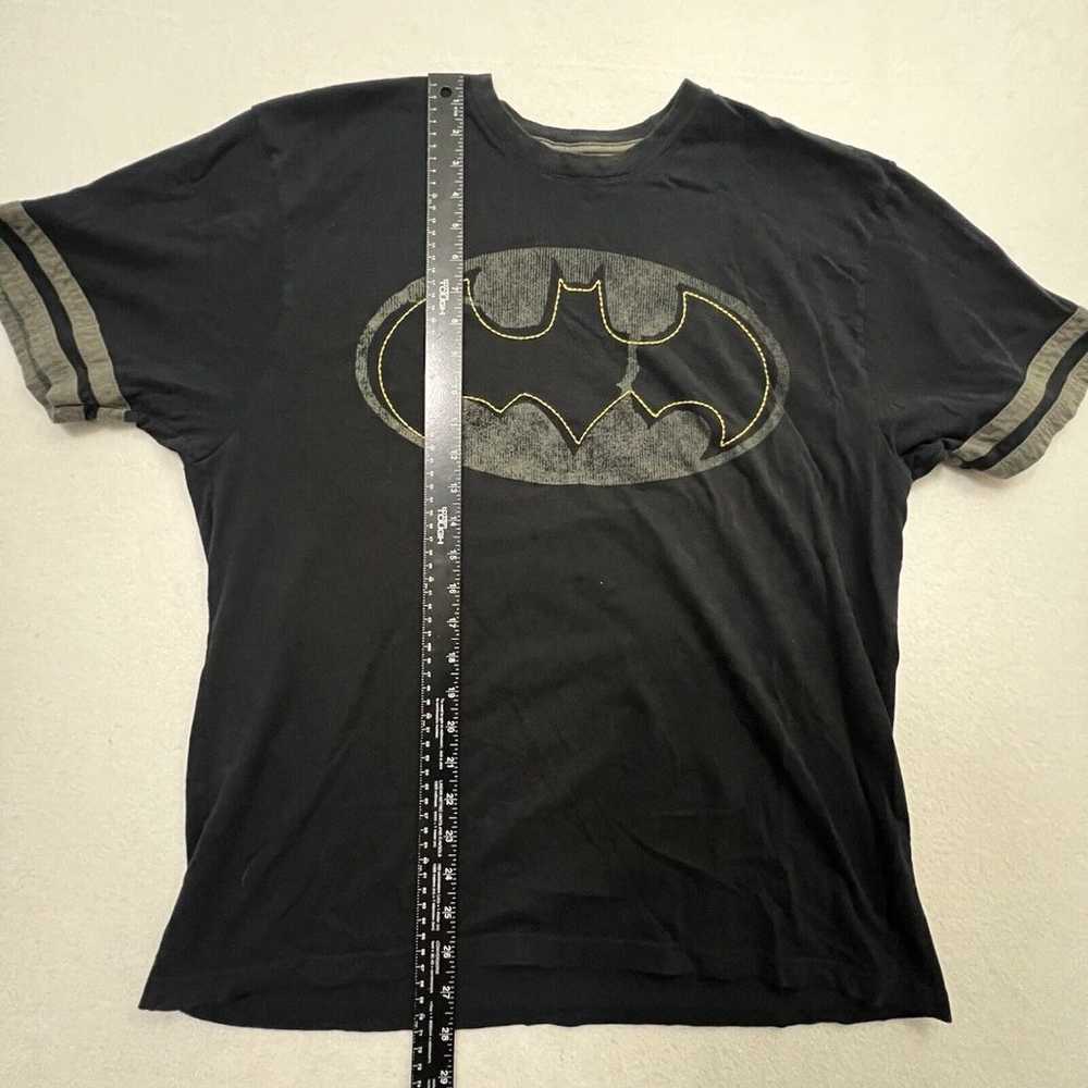 Batman Shirt Men’s Large Black Distressed Classic… - image 5