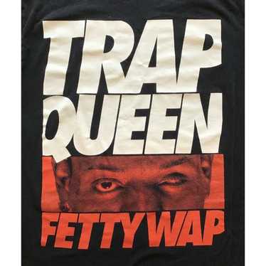 Fetty Wap Trap Queen T-Shirt, Black, Size Large - image 1