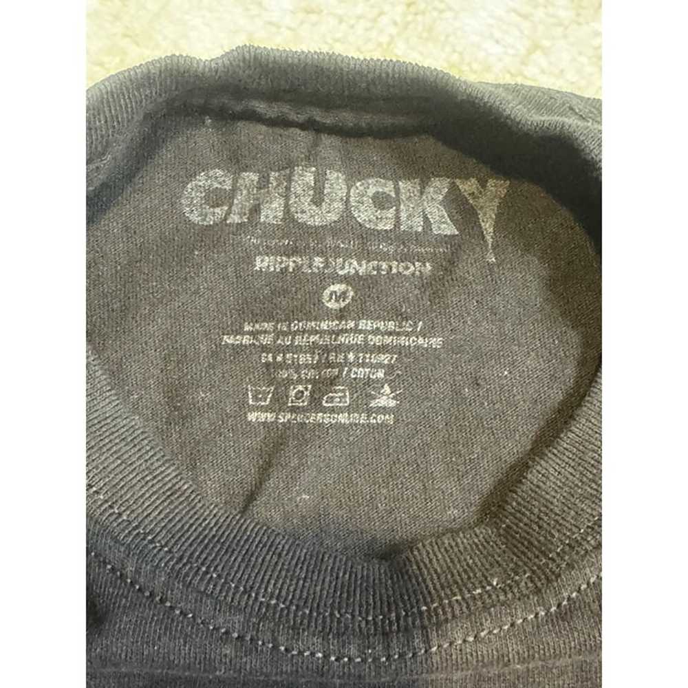 Chucky "Wanna Play?" Black T-Shirt Unisex Medium … - image 9