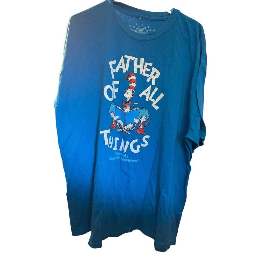 UNVIERSAL STUDIOS SIZE XXL BLUE TEE WITH FATHER O… - image 1