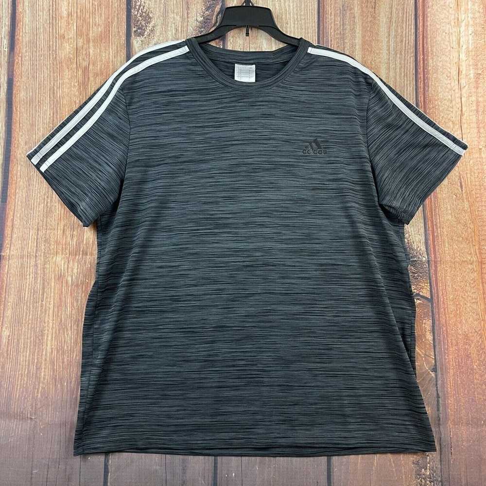 Adidas Short Sleeve Shirt Men's Size Large Grey &… - image 1