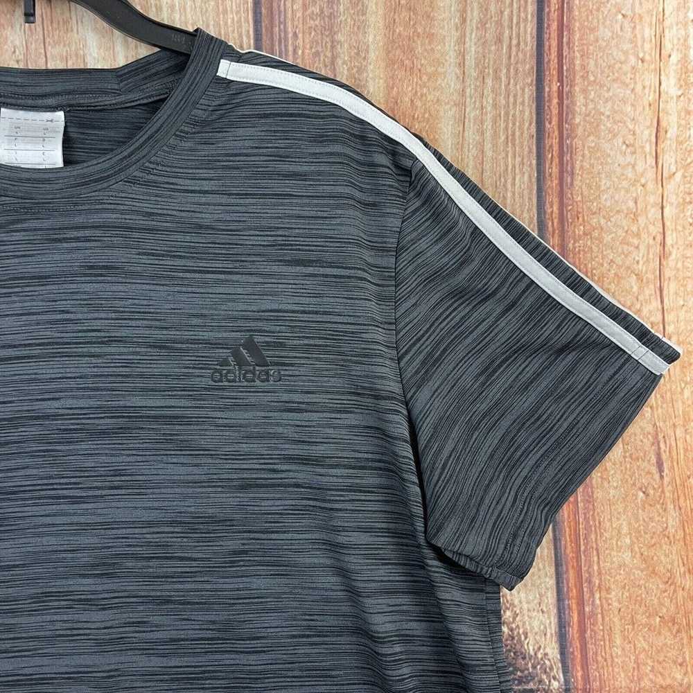 Adidas Short Sleeve Shirt Men's Size Large Grey &… - image 2