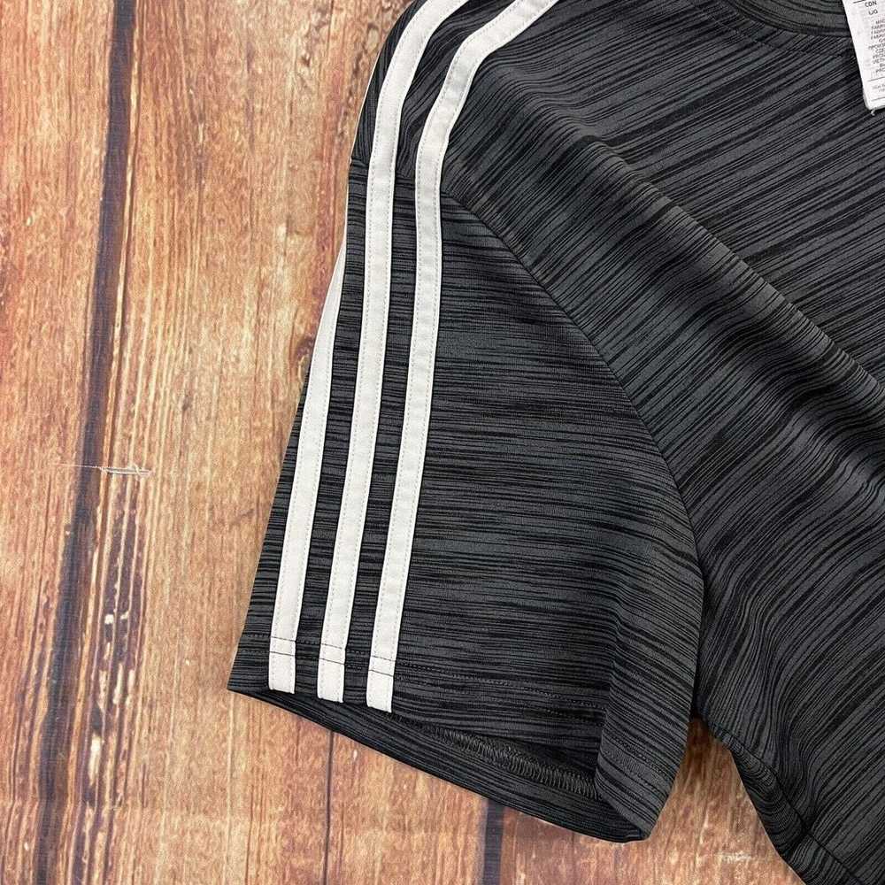 Adidas Short Sleeve Shirt Men's Size Large Grey &… - image 7