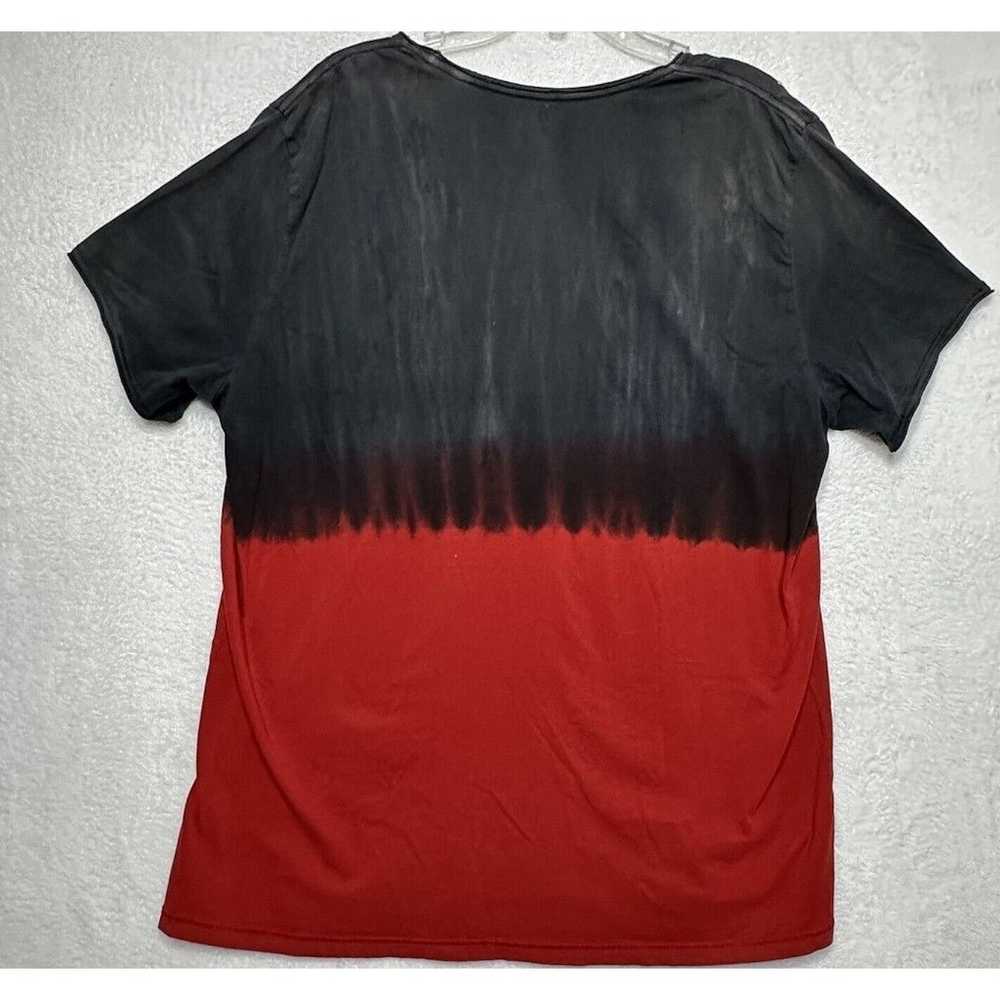 GUESS T-shirt Red Zodiac Logo Print Revolution Me… - image 6