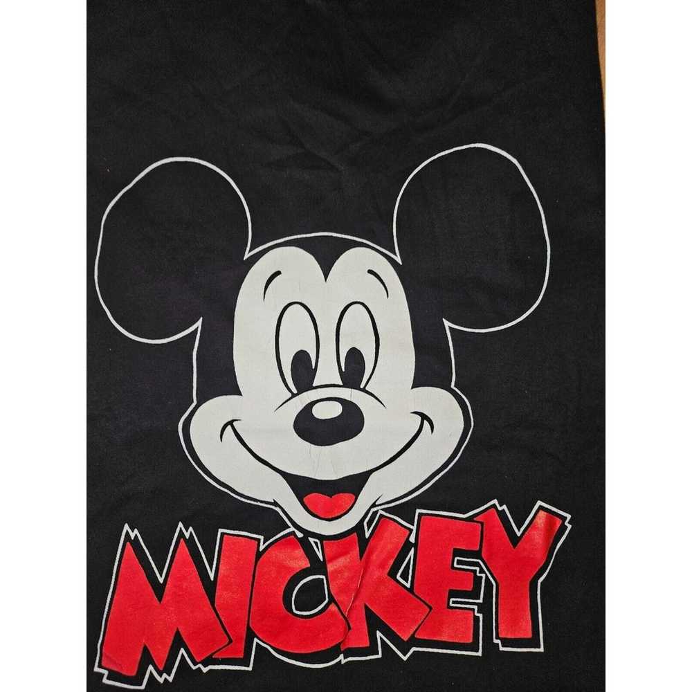 Disney Mickey Mouse Unisex Black T-Shirt 100% Cot… - image 3